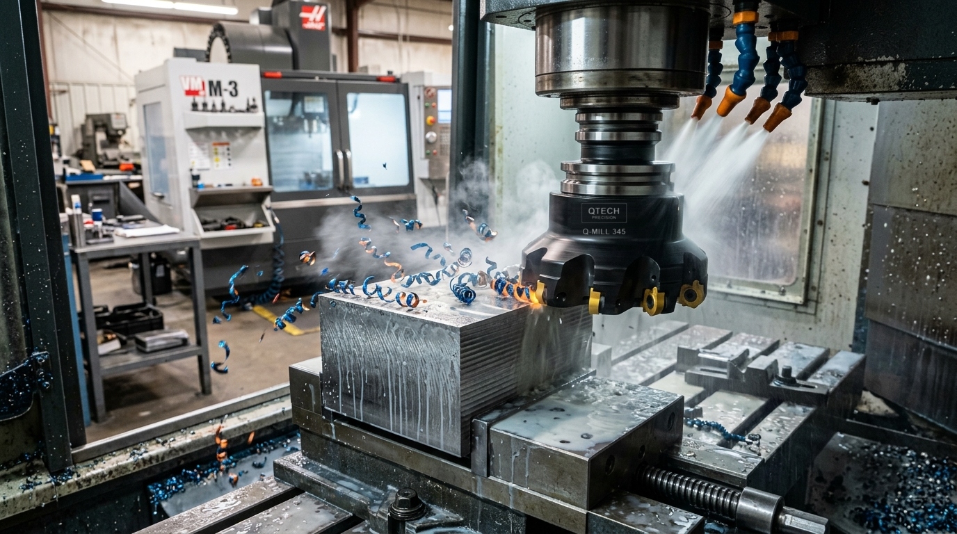 QTECH High-Performance Face Milling & Heavy-Duty Surfacing